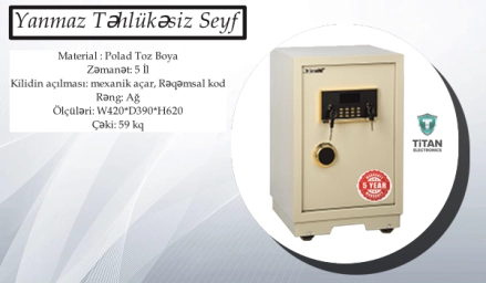 Seyf 'Fireproof Safe WN-620'