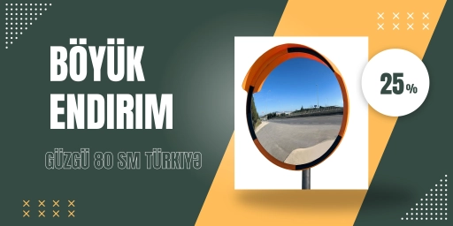 Qabarıq güzgü 80 sm (Türk istehsal)