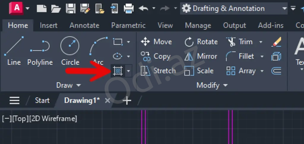 Auto CAD Proqramından dərslərimiz