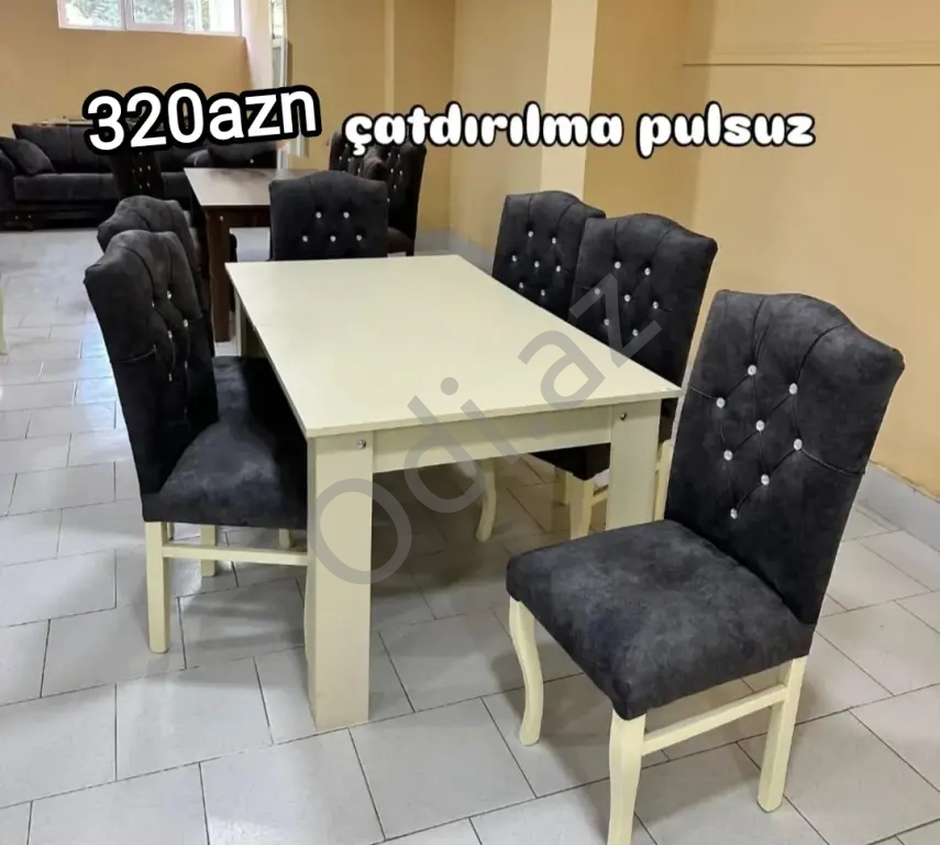 Masa və oturacaqlar sifarişlə