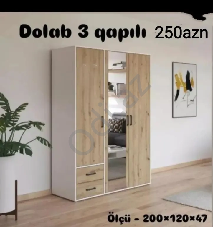 Paltar dolabı sifarişlə