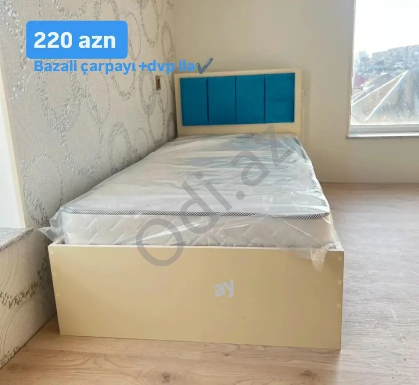 Çarpayı tək nəfərlik bazalı