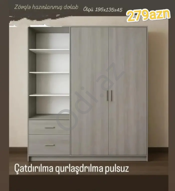 Dolab sifarişlə hazırlanır