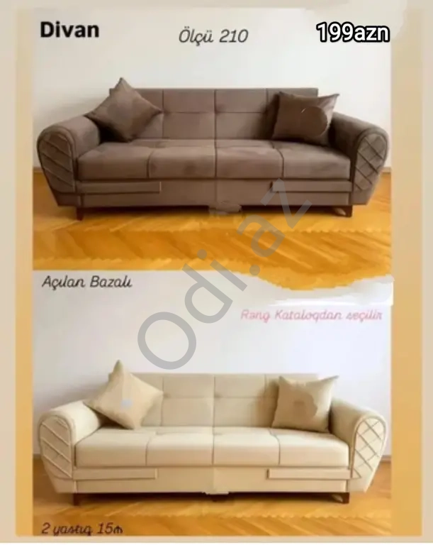 Divan sifarişlə hazırlanır