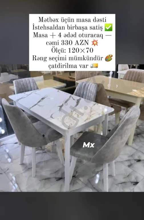 Stol stul desti kuxna üçün