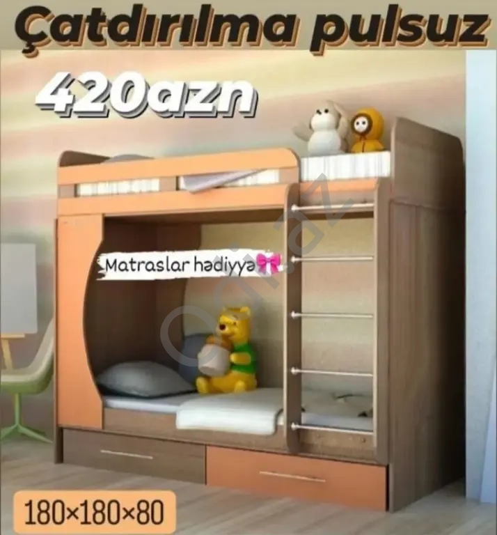 İkimərtəbəli çarpayı sifarişi