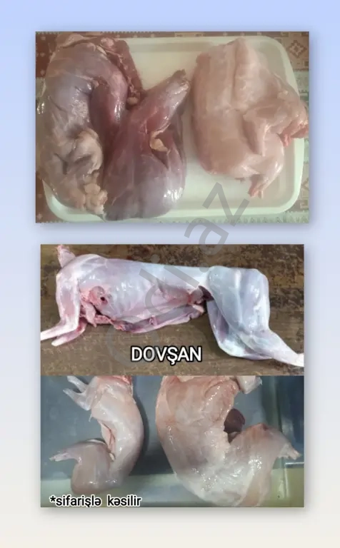 Dovşan Əti. Sifarişlə