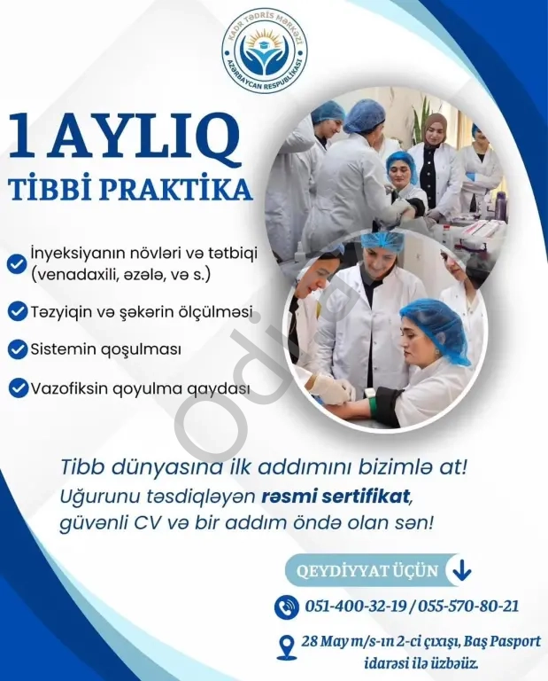 1 Aylıq Tibb Praktika