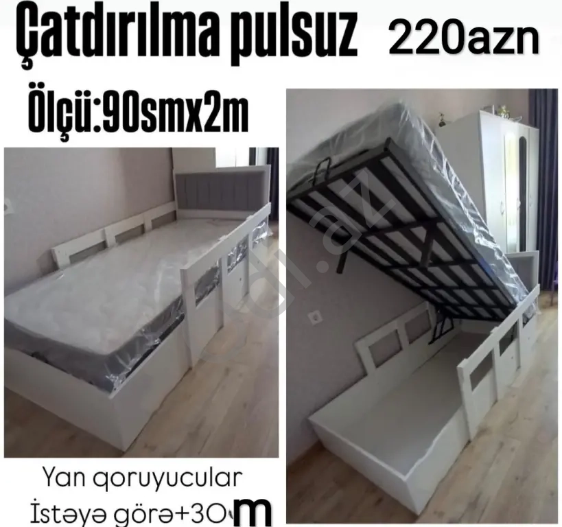 Bazalı çarpayı sifarişlə