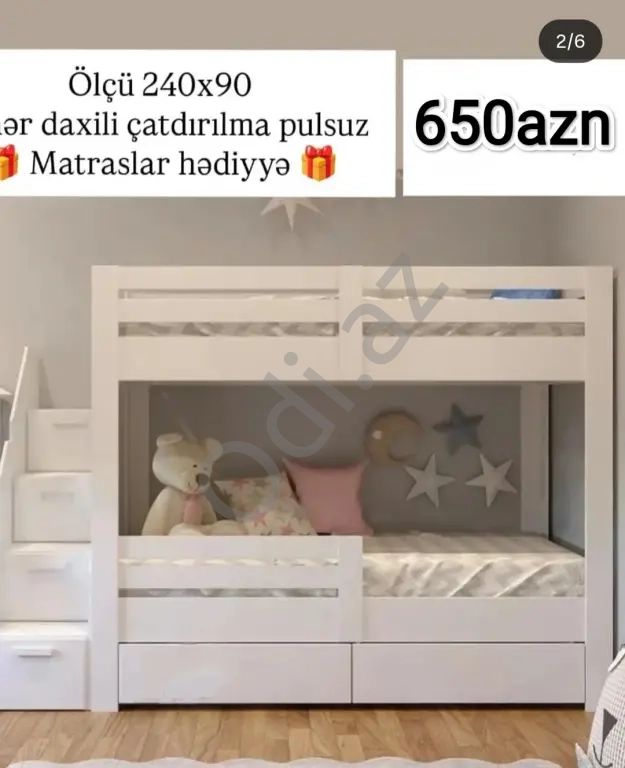 İkimərtəbəli çarpayı sifarişi