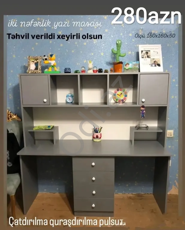 2nəfərlik yazı masası