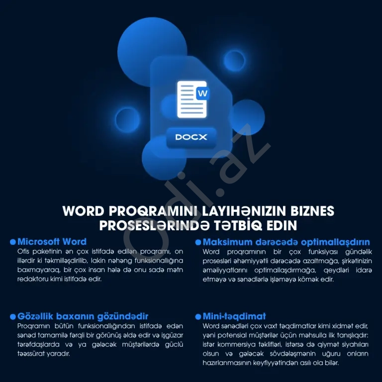 Biznes üçün Word kursları