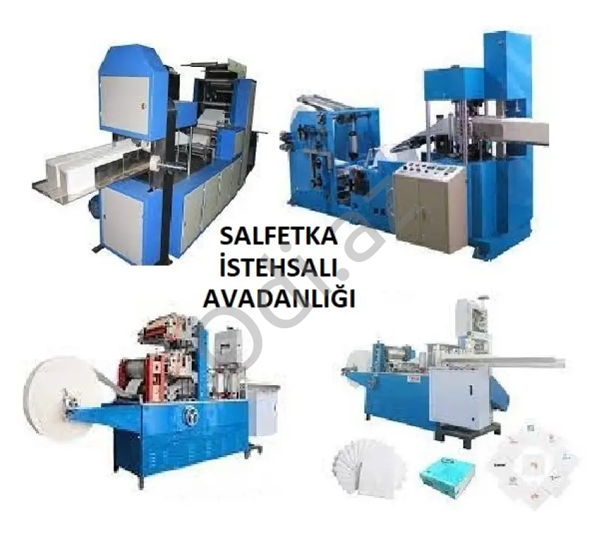 Salfetka istehsal edən makina