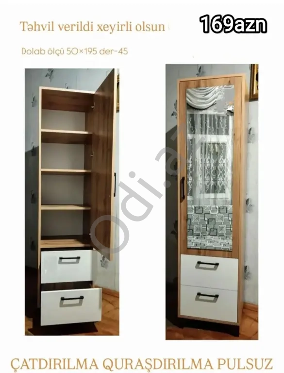 Dolab sifarişlə hazırlanır