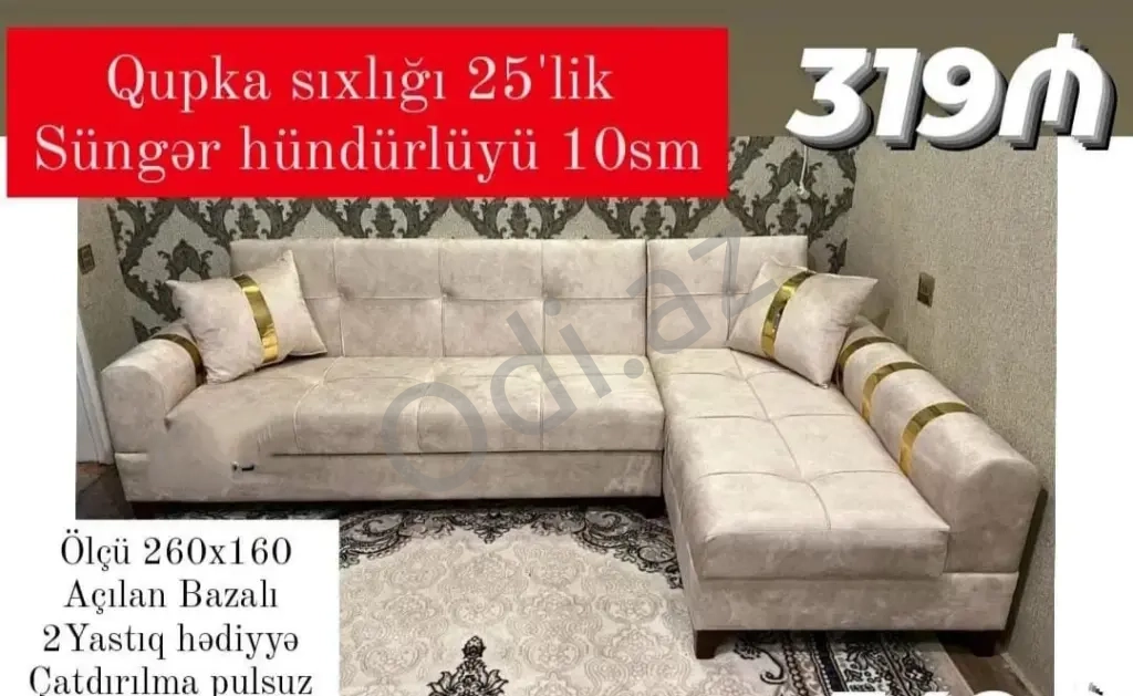 Künc divan sifarişlə