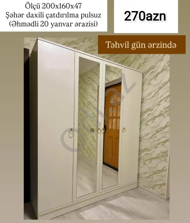 4Qapili dolab sifarişi