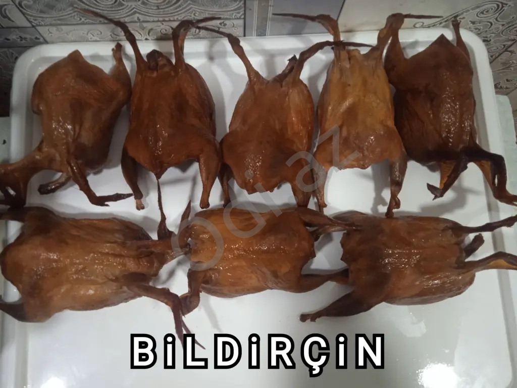 Hisə verilmiş Bildirçin və Toyuq məhsulları