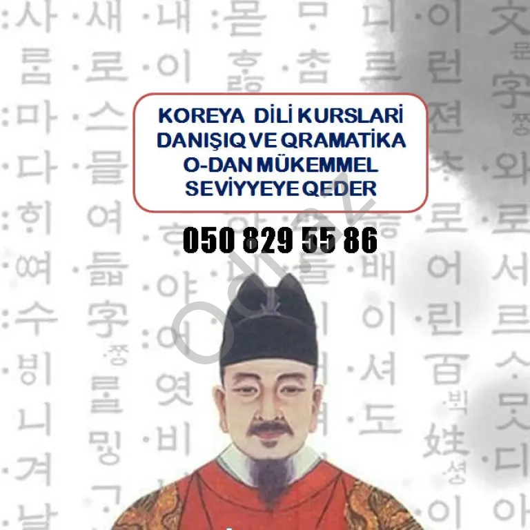 Koreya dili kursları fərdi dərslər