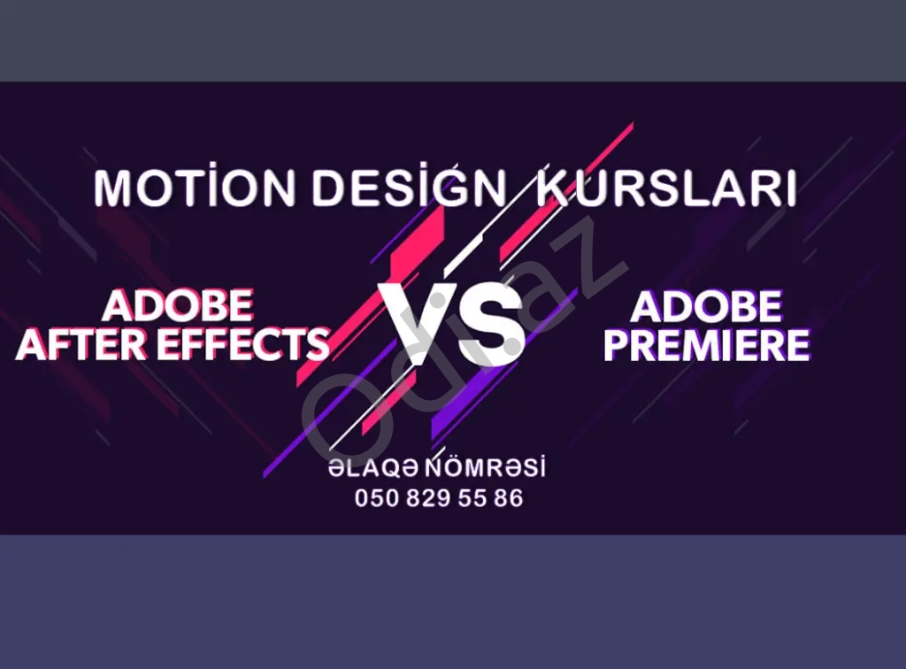Video Montaj Qrafik Dizayn proqramları bir kursda
