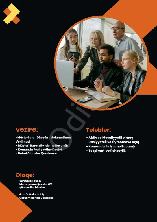 Marketoloq ( Bizneslə Əlaqələndirmə)