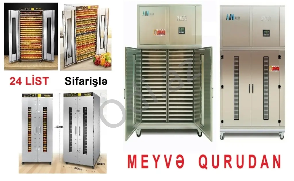 ● Meyvə qurudan 6-10-16-24 padnoslu makina