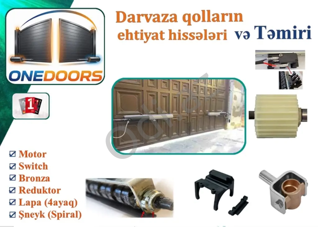 Darvaza qolların ehtiyat hissələri və təmiri