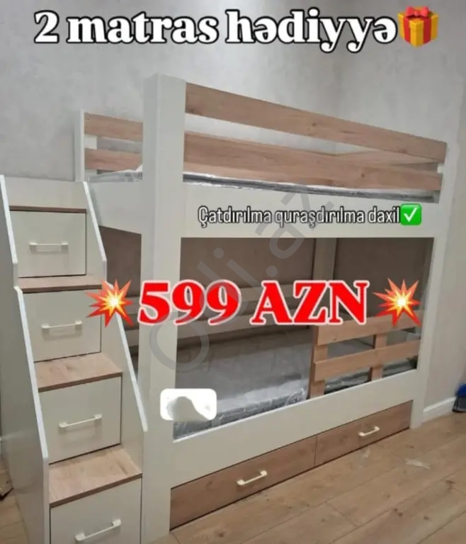 İkimərtəbəli çarpayı sifarişi