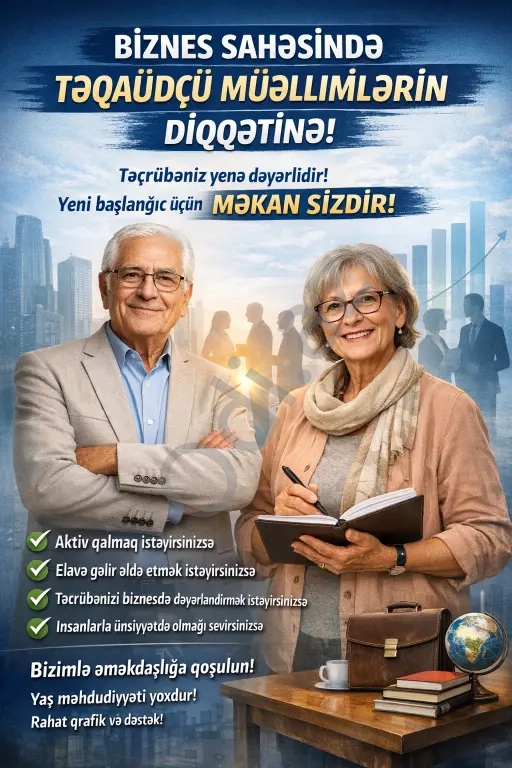 Təqaüddə olan müəllimlərə biznes sahəsində əməkdaşlıq