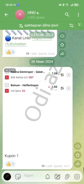 Orginal İnstaqram və Teleqram Səhifələri