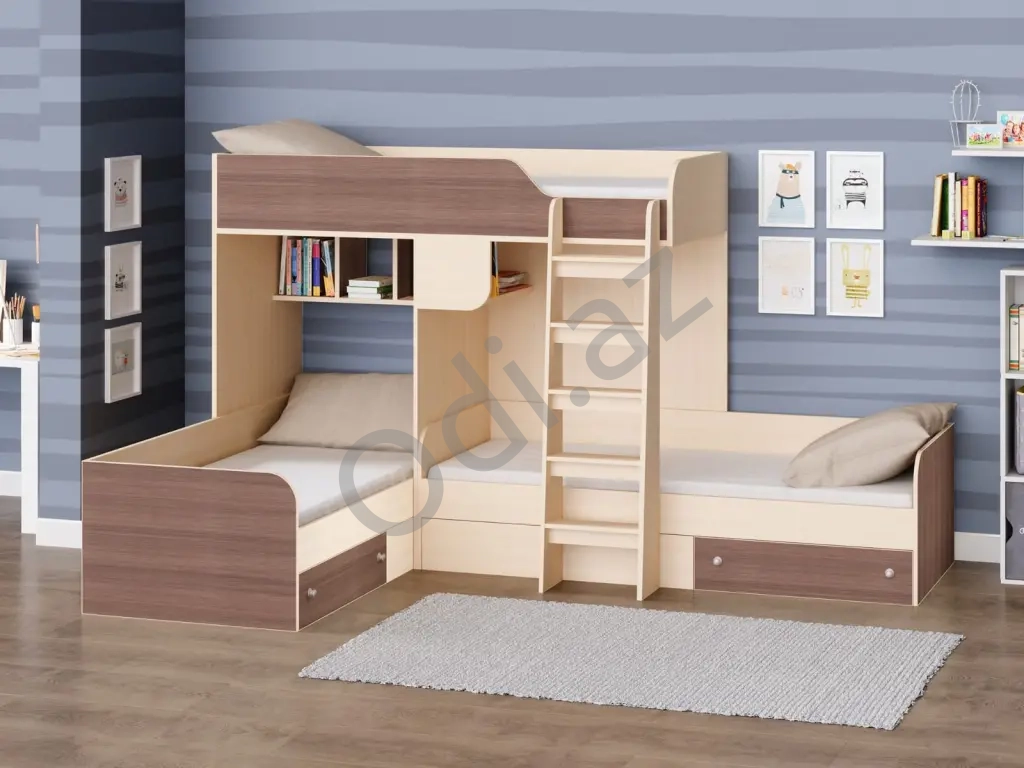 Uşaq 2 mərtəbəli çarpayı