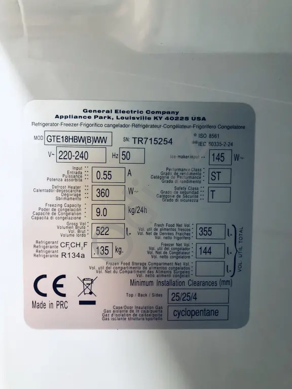 Teze böyük tutumlu 522 Litr “General Ekectric” Soyuducu tecili ucuz qiymete