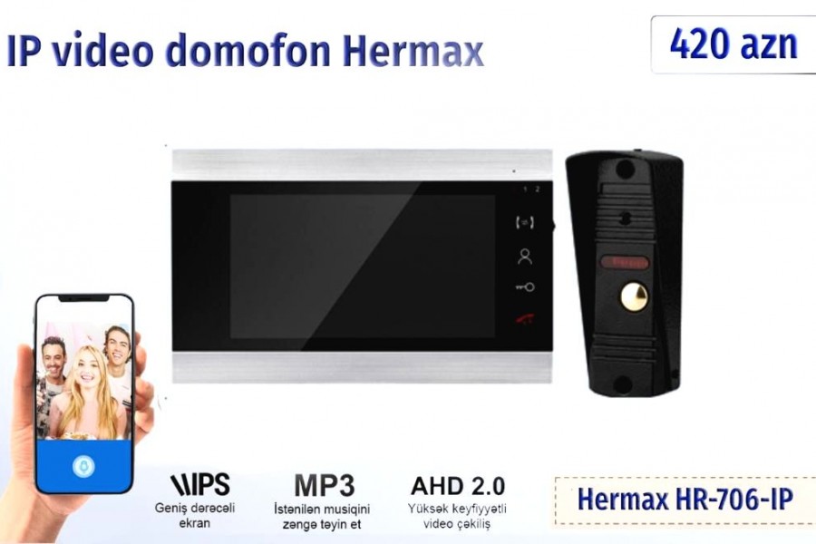 Hermax domofonlari satisi