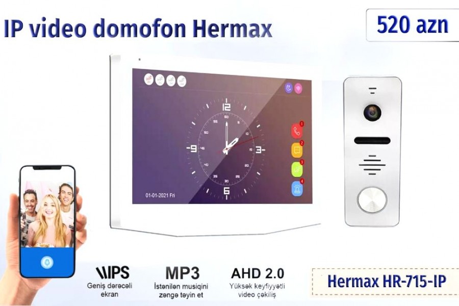 Hermax domofonlari satisi