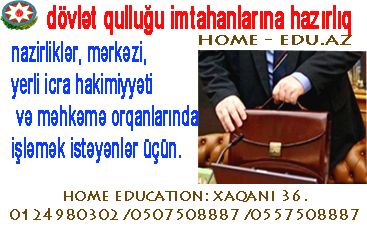 Dövlət qulluğuna hazırlıq kursları 