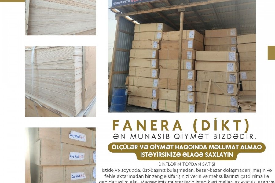 Di̇ktləri̇n topdan satışı ( Fanera)
