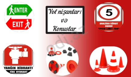 Yol nişanları və konuslar