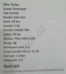 Kombi Immergas Eolo Star 24 kw