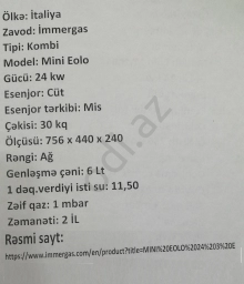 Kombi Immergas Mini Eolo 24 kw