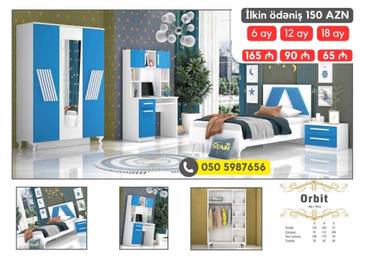 Gənc otağı mebel dəstləri | KREDİTLƏ