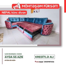 Künc divan Nepal KREDİTLƏ | ŞOK QİYMƏTƏ