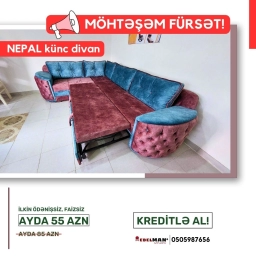 Künc divan Nepal KREDİTLƏ | ŞOK QİYMƏTƏ