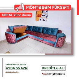Künc divan Nepal KREDİTLƏ | ŞOK QİYMƏTƏ