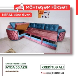 Künc divan Nepal KREDİTLƏ | ŞOK QİYMƏTƏ