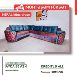 Künc divan Nepal KREDİTLƏ | ŞOK QİYMƏTƏ