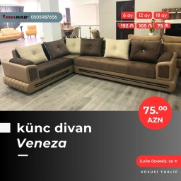 Modern və klassik Künc divanlar KREDİTLƏ