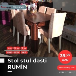 Masa və oturacaq dəstləri | KREDİTLƏ