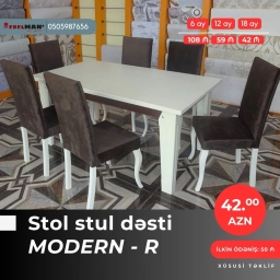 Masa və oturacaq dəstləri | KREDİTLƏ