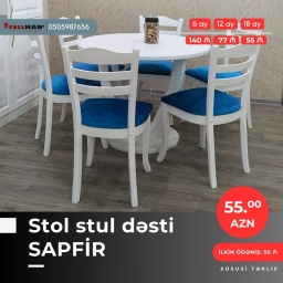 Masa və oturacaq dəstləri | KREDİTLƏ