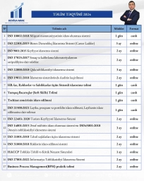 Yerli və Beynəlxalq Sertifikatlı ISO standartları təlimləri