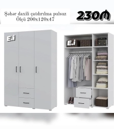 Paltar dolabı sifarişle hazırlanır